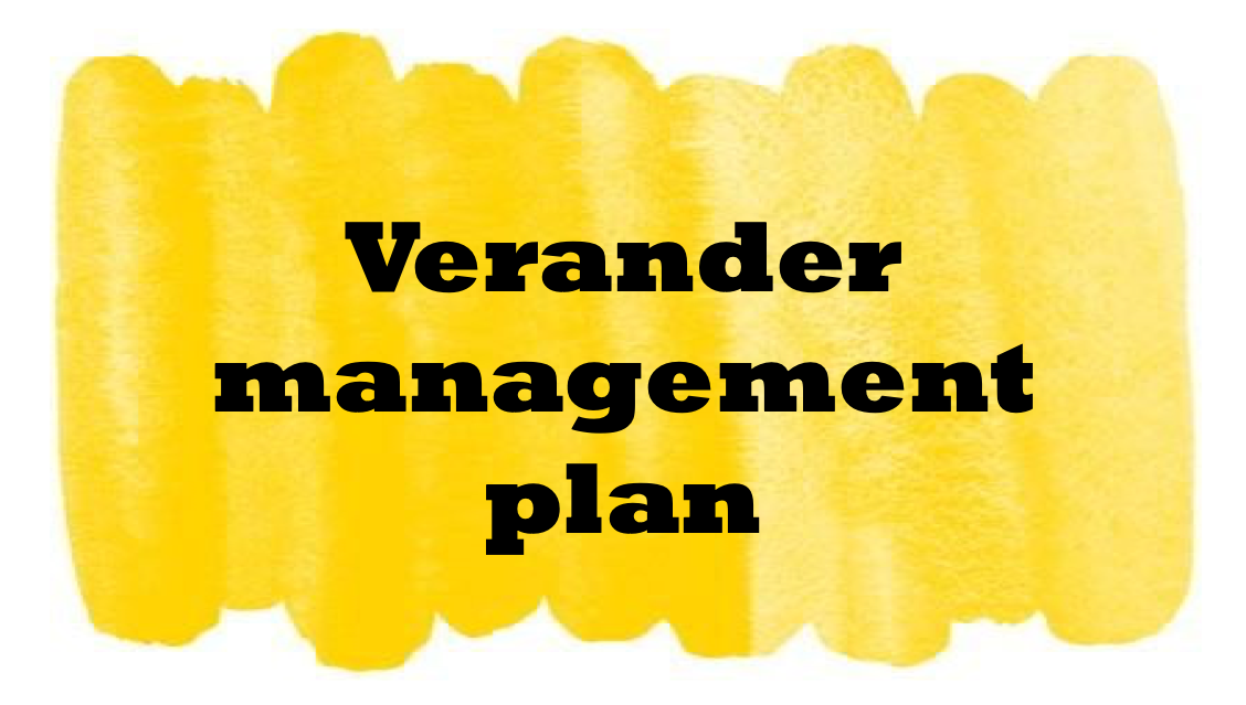 Pic - Verandermanagement plan